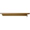 Ekena Millwork Heaton Hidden Support Steel Bracket w/ 14" Support Depth, Hammered Gold 3"W x 18"D x 2"H BKTM03X18X02HEHGO - alternate 5